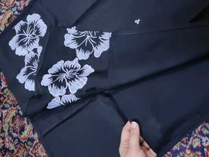 Black &amp; White Embroidery - 2 Piece Set