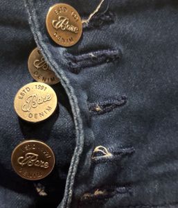 High Waisted Blue Denim Jeans