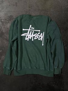 Stussy Green Crewneck Sweatshirt