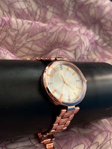 Rose Gold Analog Watch