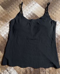 Black Camisole with Built-in Bra