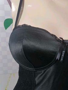 (1412)Vintage Black Lace Bodysuit