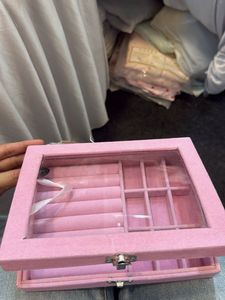 Pink Velvet Jewelry Box costomize