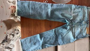 H&amp;m Ripped low waist Light Wash Jeans