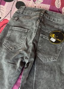 Studded Grey Skinny Jeans