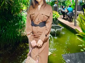 Chic Cargo dress with Belt
