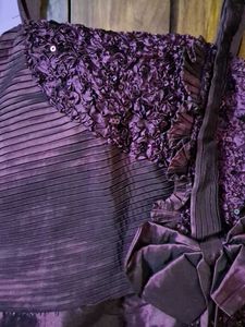 Purple One-Shoulder Party Bridesmaid Dress