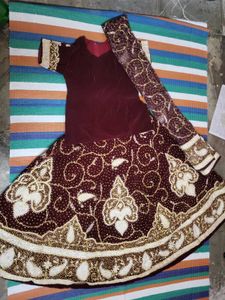 Elegant Velvet Lehenga for wedding  and festival