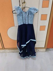 Elegant Blue Party Dress