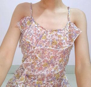 Floral Ruffle Summer Dress