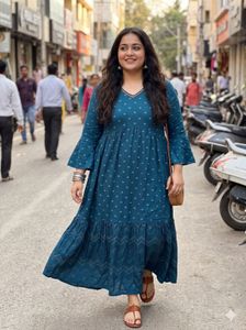 Beautiful Teal Ethnic Gown