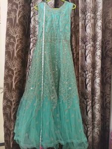 Stunning Teal Sequin Gown