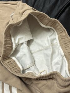 Men's Beige Striped Joggers
