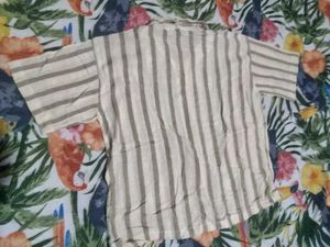 Striped Button-Down Shirt