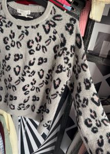 Planet Gold Animal Print Sweater