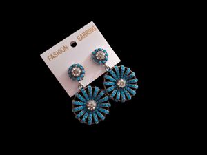 Turquoise Flower Earrings
