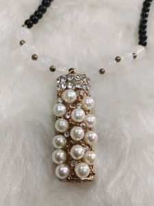 Pearl Pendant With Long Necklace