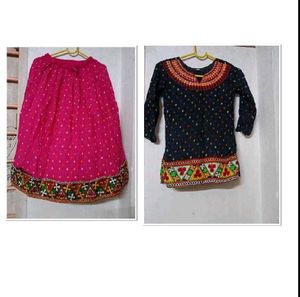 skirt top set