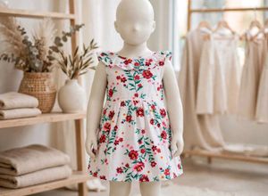 Adorable Floral Print Baby Dress
