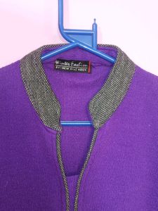 Purple Zip-Up Tunic