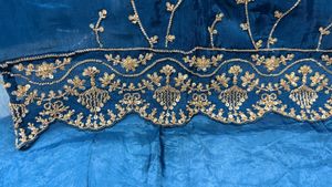 New Elegant Blue Embroidered  handwork Kurta Set