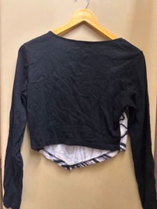 Stylish Y2K Print Crop Top