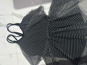 Chic Striped Mini Dress