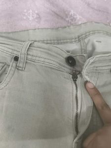 Light Green Casual Pants