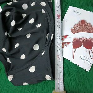 Black🎁🆕 Polka Dot Bra