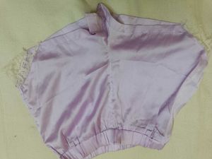 Lilac Lace Trim Pajama Set