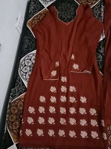 Stylish short top with semi patiala suit