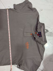 USPA Grey Polo T-shirt