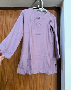 Elegant linen blend Kurta Set