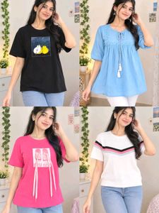 Bundle of 4 Trendy Women's T-Shirts