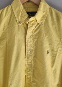 Yellow Polo Ralph Lauren Button-Up Shirt