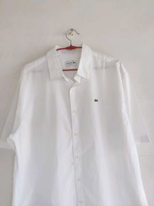 Lacoste White Short Sleeve Shirt