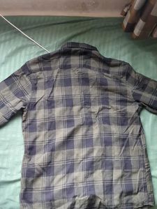 Netplay Cotton Shirt Olive Checked(Like New) 42
