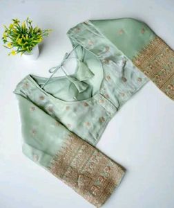 Elegant Embroidered Silk Blouse