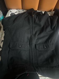 Men's Old Navy Black Bomber Jacket Fully Warm