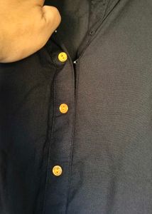 Classic Black Button-Up Kurta. unused kurti