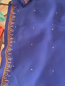 Chiffon Saree With Work