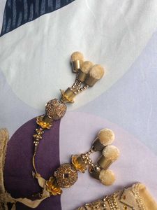 Beautiful beaded Blouse Golden