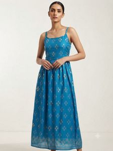 printed ethnic gown