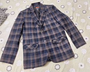 Men's Plaid Blazer