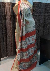 BRAND NEW MUGA TUSSAR SAREE
