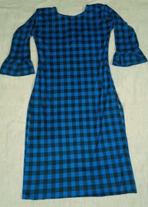 Cozy Blue Plaid Night Suit Set