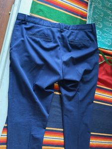 Zara Men's Navy Blue Trousers
