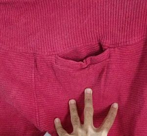 Red Casual Lounge Pants