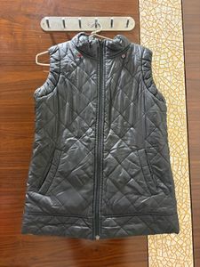Reversible Patterned Sleeveless Jacket