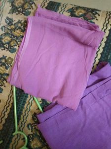 Grey &amp; Purple Kurti Set